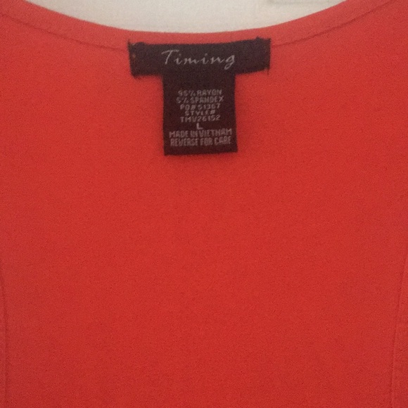 🍄5/$25🍄 Dark orange ruffled tank. - Picture 2 of 2